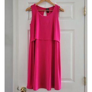 Clara Sun Woo Hot Pink Jersey Sleeveless flowy dress size XS